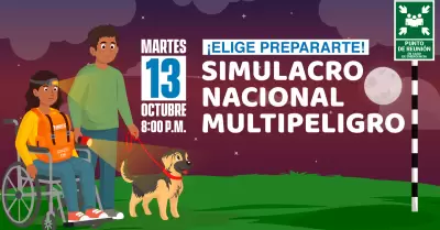 III Simulacro Nacional Multipeligro se llevar� a cabo este martes 13 de octubre.