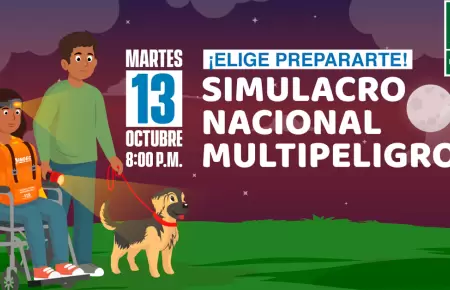 III Simulacro Nacional Multipeligro se llevar� a cabo este martes 13 de octubre.