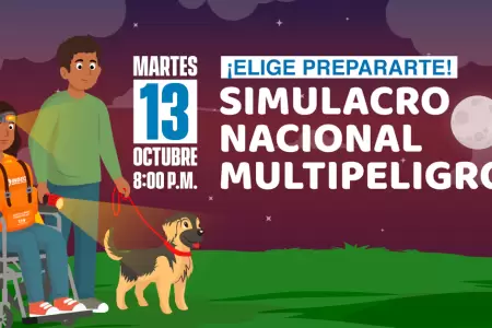 III Simulacro Nacional Multipeligro se llevar� a cabo este martes 13 de octubre.