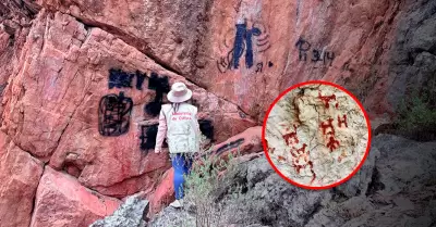 Pinturas pertenecen a los primeros pobladores del valle.