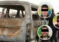 Dictan 18 meses de prisi�n preventiva a tres investigados por la muerte de colectivero tras incendio de miniv�n