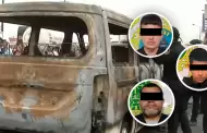 Dictan 18 meses de prisi�n preventiva a tres investigados por la muerte de colectivero tras incendio de miniv�n