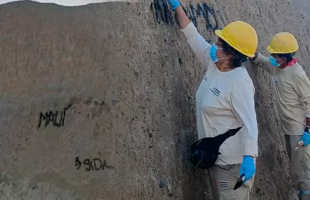 Chan Chan fue v�ctima de vandalismo.
