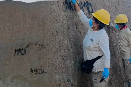 Chan Chan fue v�ctima de vandalismo.