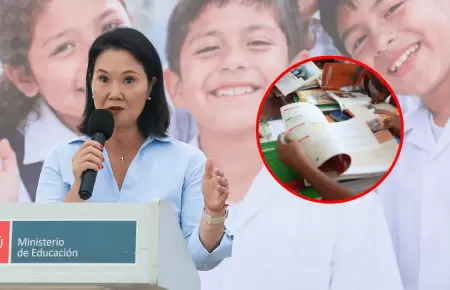 Keiko Fujimori anuncia revisi�n de textos escolares