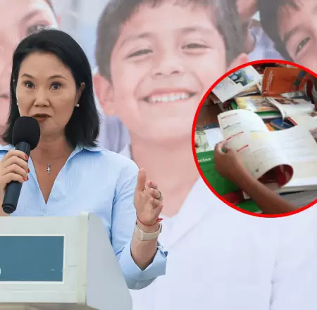 Keiko Fujimori anuncia revisi�n de textos escolares para retirar sesgos