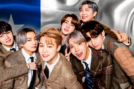 El septeto surcoreano BTS descansa en su actual paso por Chile
