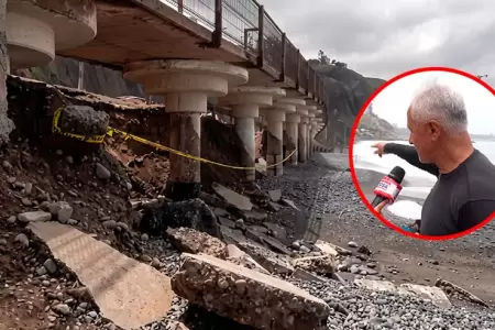 El mar da�a estructuras de concreto y bases met�licas.