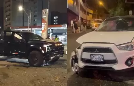 Accidente en Miraflores deja 2 heridos y 2 detenidos