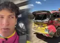 Hijo de Mar�a P�a Copello reaparece tras accidente en Caminos del Inca y muestra c�mo qued� su auto