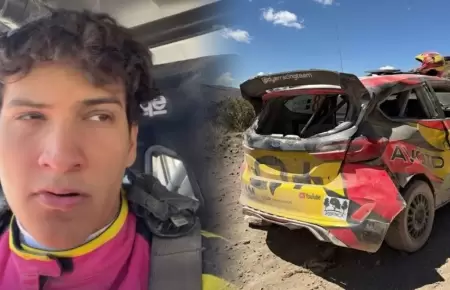 Hijo de Mar�a P�a Copello reaparece tras accidente