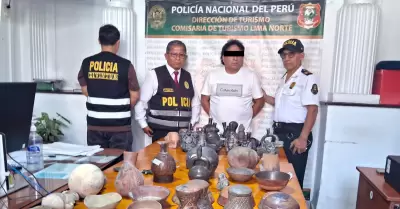 Polic�a Nacional decomisa alrededor de 50 objetos hist�ricos en Lince