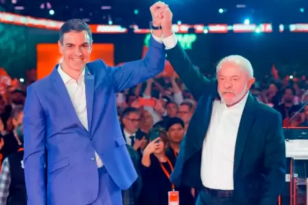 El presidente Pedro S�nchez respalda a Luiz In�cio Lula da Silva