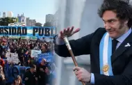 Argentina: docentes y estudiantes protestan contra Javier Milei por recortes a universidades y salarios