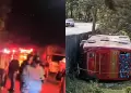 Accidente de bus que viajaba a Per� deja al menos cinco muertos y 64 heridos en la Panamericana
