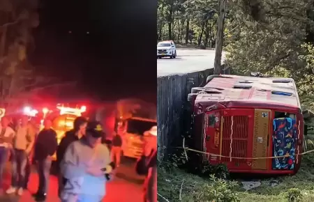 El accidente dej� cinco fallecidos.
