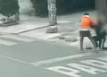San Juan de Miraflores: estudiante persigue a ladr�n y recupera su celular tras forcejeo en plena calle