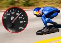 Joven espa�ol supera el r�cord mundial de velocidad sobre skate: m�s de 150km/h