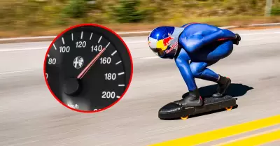 Joven deportista se prepar� por largo tiempo para alcanzar la marca.