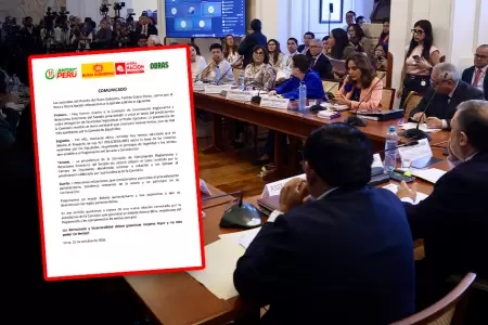 Bancadas solicitaron nueva convocatoria a la sesi�n.