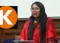 Ruth Luque responsabiliza al fujimorismo por tensi�n en el Senado frente a facultades legislativas