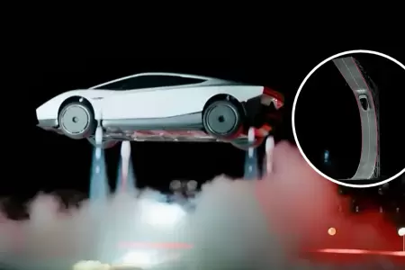 Tesla present� su auto Roadster capaz de volar y hacer giros en el aire