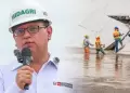 Tramo de defensa ribere�a en r�o Piura registra da�os y gobierno regional est� a cargo de reparaciones, afirma ministro