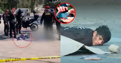 Polic�a logr� reducir a los sujetos, dejando uno abatido.