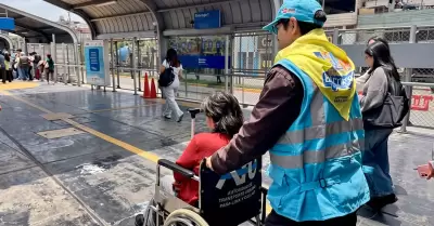 El Metropolitano y la ATU registran m�s de 616 mil atenciones a personas con dis