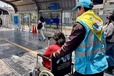 El Metropolitano y la ATU registran m�s de 616 mil atenciones a personas con dis