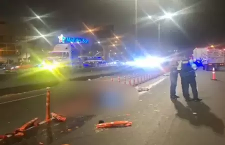 Motociclista muere en tr�gico accidente frente al Mall del Sur
