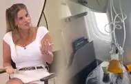 Alejandra Baigorria vive momentos de terror en pleno vuelo a Brasil por fallas técnicas en su avión