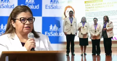 CMP condecora a Zulema Torres, presidenta de EsSalud.