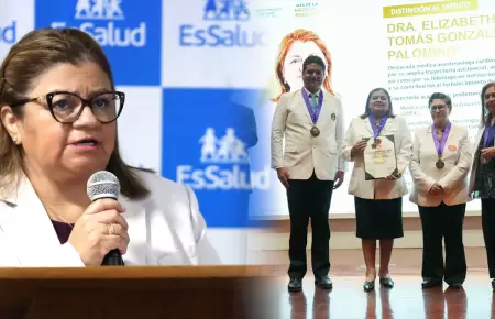 CMP condecora a Zulema Torres, presidenta de EsSalud.