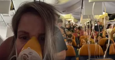Alejandra Baigorria y la falla de avi�n en pleno vuelo