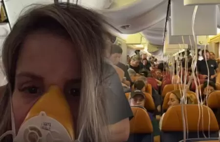 Alejandra Baigorria y la falla de avi�n en pleno vuelo