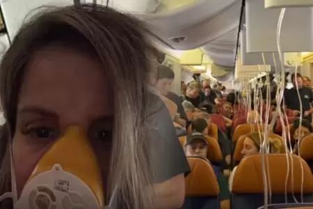 Alejandra Baigorria y la falla de avi�n en pleno vuelo