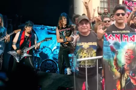 Cientos de fan�ticos esperan con emoci�n el concierto de la emblem�tica banda.