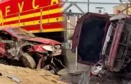 Accidente en Carmen de la Legua: automóvil choca con un tren y genera gran congestión vehicular