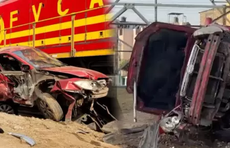 Accidente gener� gran congesti�n vehicular.