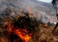 Un incendio forestal en Huancavelica destruy� la casa del alcalde distrital: humareda dej� 4 heridos