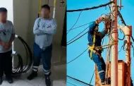 Arequipa: capturan a falsos técnicos de telefonía que cortaban cables para hurtarlos en Hunter