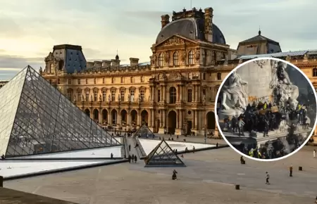 Museo de Louvre cerr� tras bloqueo de su acceso por manifestaciones