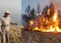 Incendios forestales en Apur�mac persisten por 14 d�as: "Es incontrolable, estamos tratando de luchar contra el fuego"