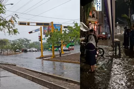 Lluvias de moderada a fuerte intensidad se registran en distintos puntos de Piur