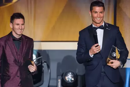 Lionel Messi y Cristiano Ronaldo nominados al Bal�n de Oro de todos los tiempos