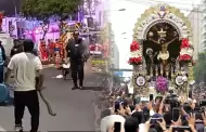 Señor de los Milagros: enfrentamiento entre fiscalizadores y ambulantes deja un herido en procesión