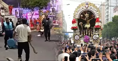 La gresca se dio cerca a procesi�n.