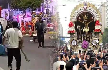 La gresca se dio cerca a procesi�n.