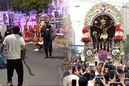La gresca se dio cerca a procesi�n.